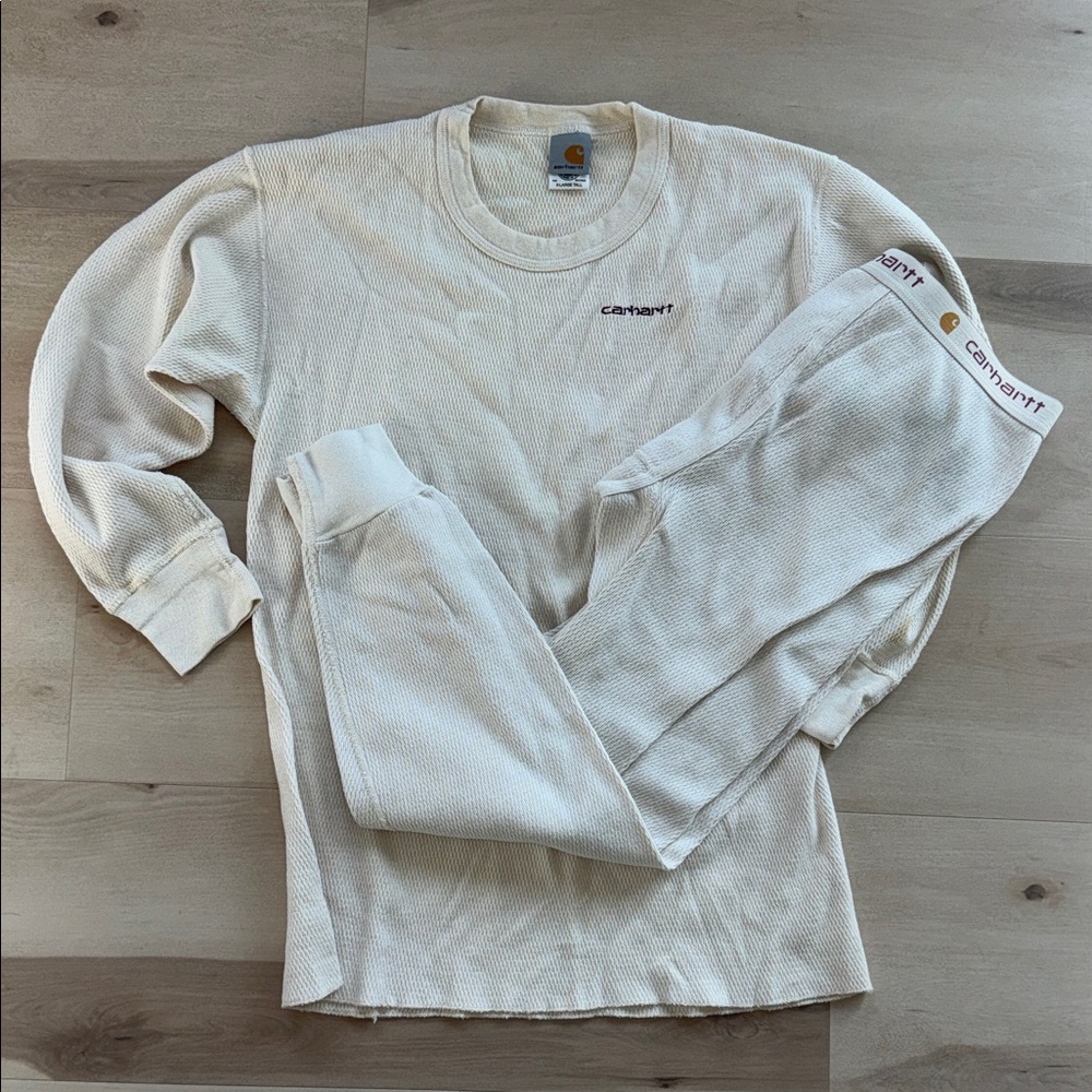 Men’s Carhartt Off-White Thermal Set